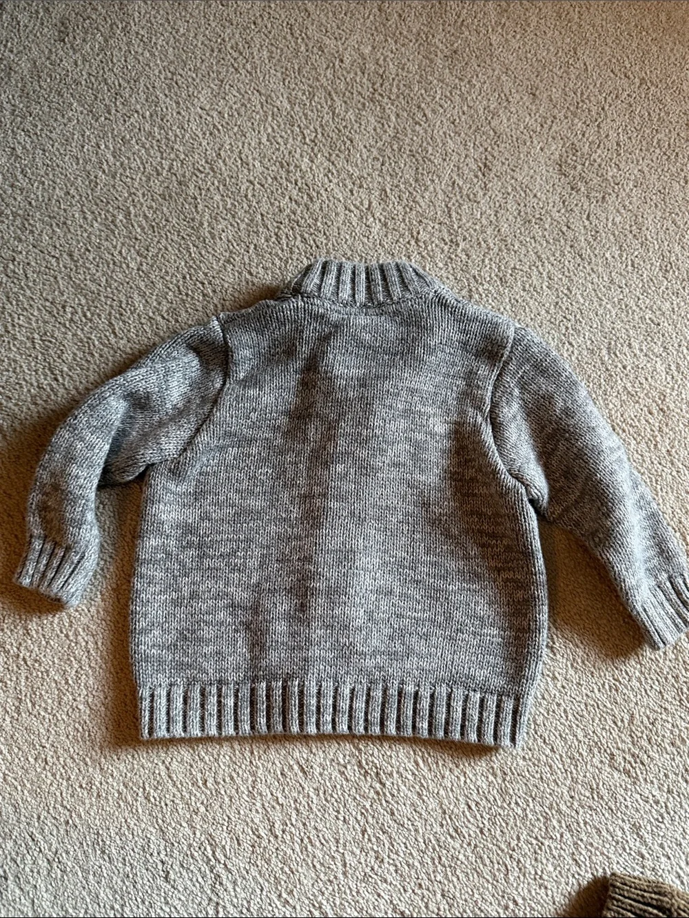 Old Navy Vintage Wool Blend Sweater And Carters Cotton Full Zip Sz 12-18 Months